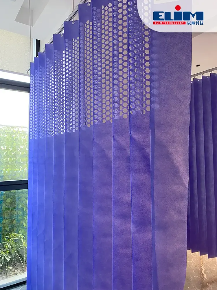 Roller Hooks Hospital Anti-bacterial Privacy Curtains